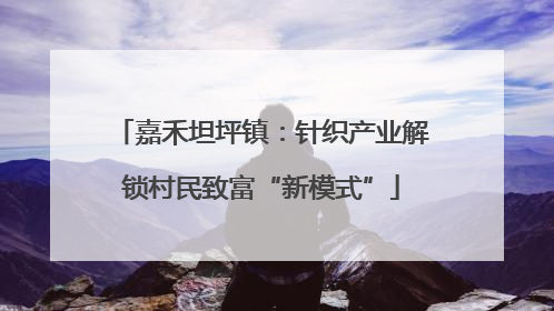 嘉禾坦坪镇：针织产业解锁村民致富“新模式”