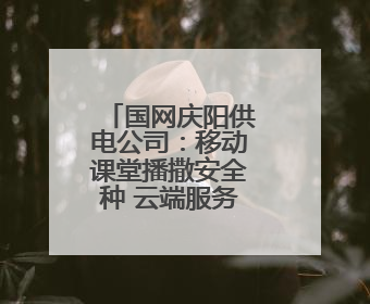 国网庆阳供电公司：移动课堂播撒安全种 云端服务浇灌节能花