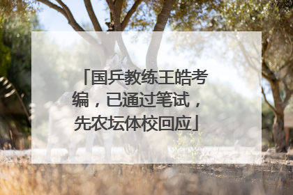 国乒教练王皓考编，已通过笔试，先农坛体校回应
