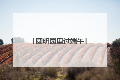圆明园里过端午