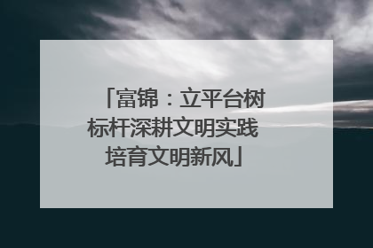 富锦：立平台树标杆深耕文明实践培育文明新风