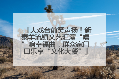 大戏台前笑声扬！新泰羊流镇文艺汇演“唱”响幸福曲，群众家门口乐享“文化大餐”