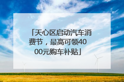 天心区启动汽车消费节，最高可领4000元购车补贴