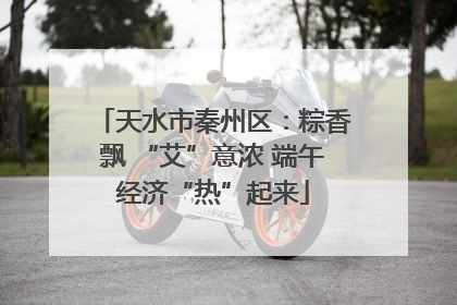 天水市秦州区：粽香飘 “艾”意浓 端午经济“热”起来