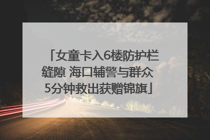 女童卡入6楼防护栏缝隙 海口辅警与群众5分钟救出获赠锦旗