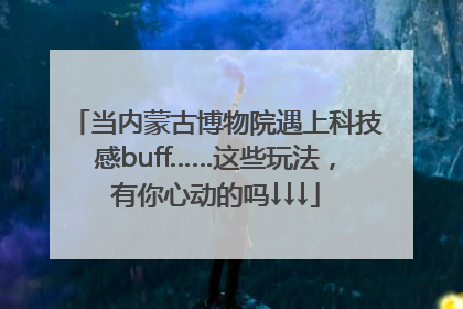 当内蒙古博物院遇上科技感buff……这些玩法，有你心动的吗↓↓↓