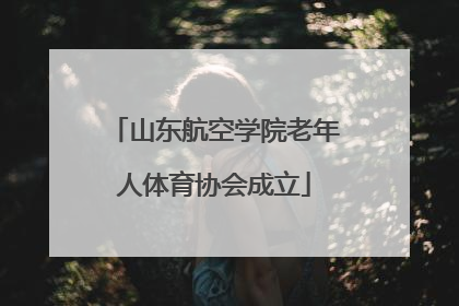 山东航空学院老年人体育协会成立