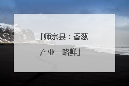 师宗县：香葱产业一路鲜