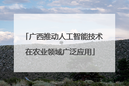 广西推动人工智能技术在农业领域广泛应用