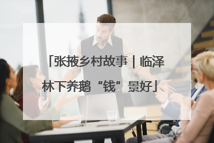 张掖乡村故事｜临泽林下养鹅“钱”景好