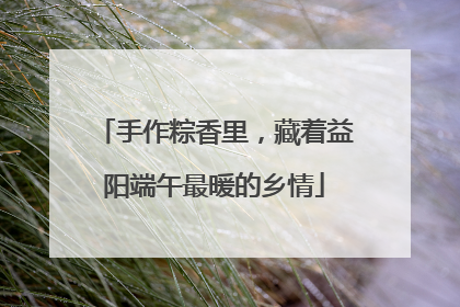 手作粽香里，藏着益阳端午最暖的乡情