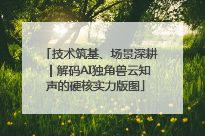 技术筑基、场景深耕｜解码AI独角兽云知声的硬核实力版图