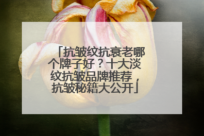 抗皱纹抗衰老哪个牌子好？十大淡纹抗皱品牌推荐，抗皱秘籍大公开