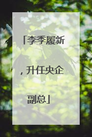 李季履新，升任央企副总