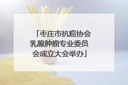 枣庄市抗癌协会乳腺肿瘤专业委员会成立大会举办