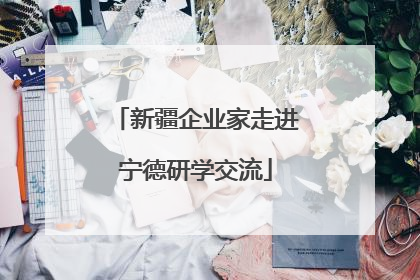新疆企业家走进宁德研学交流