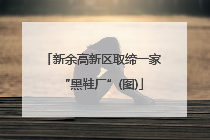 新余高新区取缔一家“黑鞋厂”(图)