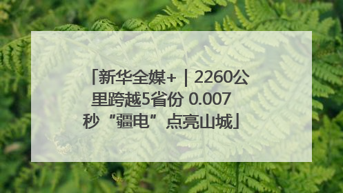 新华全媒+｜2260公里跨越5省份 0.007秒“疆电”点亮山城