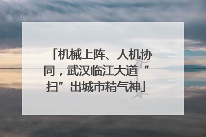 机械上阵、人机协同，武汉临江大道“扫”出城市精气神