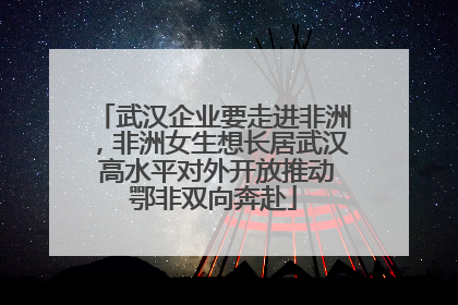 武汉企业要走进非洲，非洲女生想长居武汉 高水平对外开放推动鄂非双向奔赴
