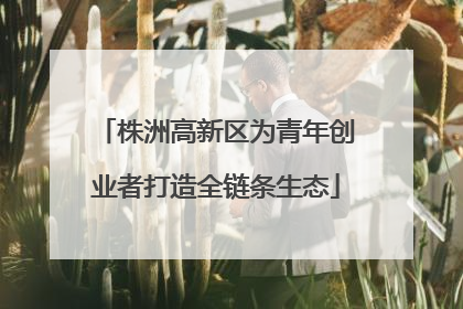 株洲高新区为青年创业者打造全链条生态