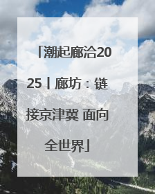 潮起廊洽2025丨廊坊：链接京津冀 面向全世界