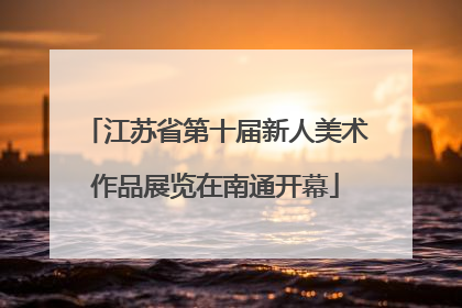 江苏省第十届新人美术作品展览在南通开幕