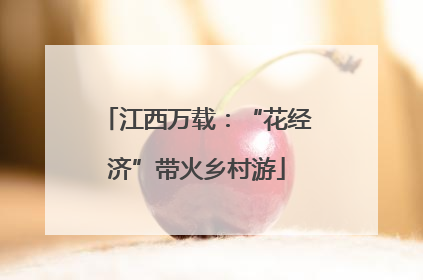 江西万载：“花经济”带火乡村游
