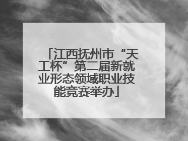 江西抚州市“天工杯”第二届新就业形态领域职业技能竞赛举办