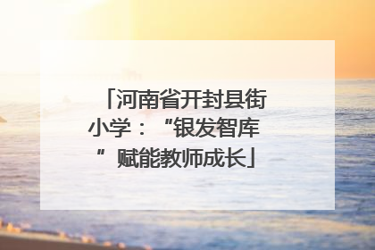 河南省开封县街小学：“银发智库”赋能教师成长