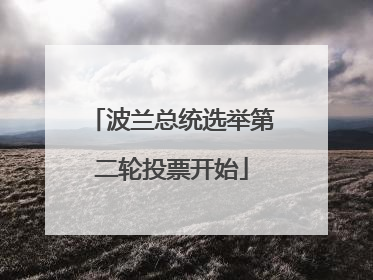 波兰总统选举第二轮投票开始
