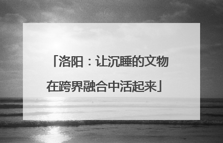 洛阳：让沉睡的文物在跨界融合中活起来