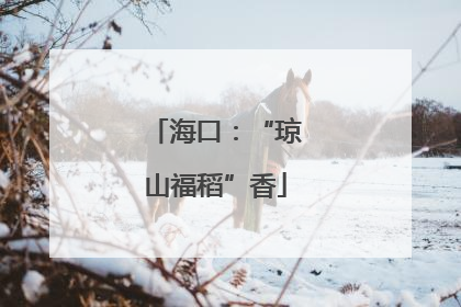 海口：“琼山福稻”香