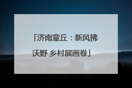 济南章丘：新风拂沃野 乡村展画卷
