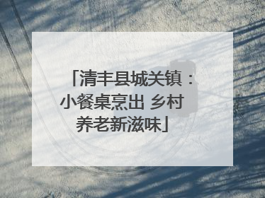 清丰县城关镇：小餐桌烹出 乡村养老新滋味