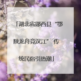 湖北省郧西县“鄂陕龙舟竞汉江” 传统民俗引热潮