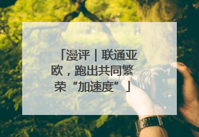 漫评｜联通亚欧，跑出共同繁荣“加速度”