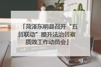 菏泽东明县召开“五督联动”提升法治督察质效工作动员会