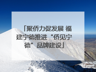 聚侨力促发展 福建宁德推进“侨见宁德”品牌建设