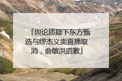 舆论质疑下东方甄选与缪杰义卖直播取消，俞敏洪道歉
