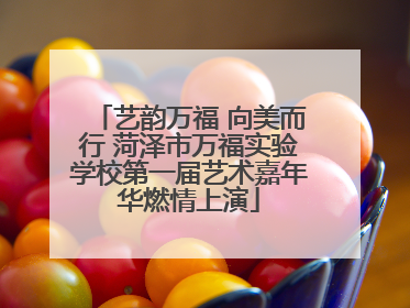 艺韵万福 向美而行 菏泽市万福实验学校第一届艺术嘉年华燃情上演