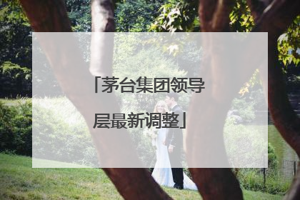 茅台集团领导层最新调整