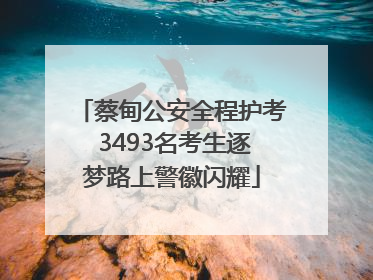 蔡甸公安全程护考 3493名考生逐梦路上警徽闪耀
