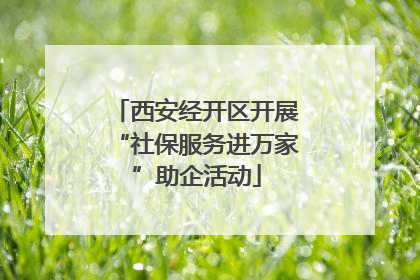 西安经开区开展“社保服务进万家”助企活动