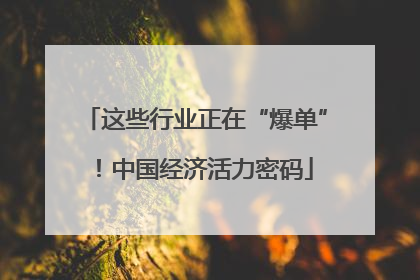 这些行业正在“爆单”！中国经济活力密码