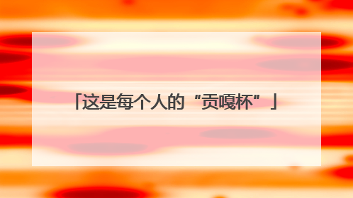 这是每个人的“贡嘎杯”