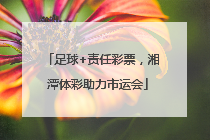 足球+责任彩票，湘潭体彩助力市运会