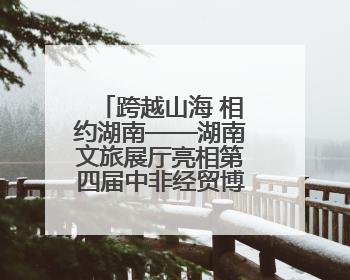跨越山海 相约湖南——湖南文旅展厅亮相第四届中非经贸博览会
