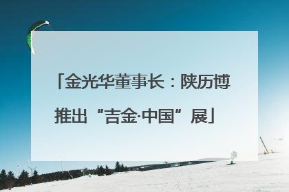 金光华董事长：陕历博推出“吉金·中国”展