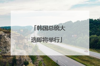 韩国总统大选即将举行